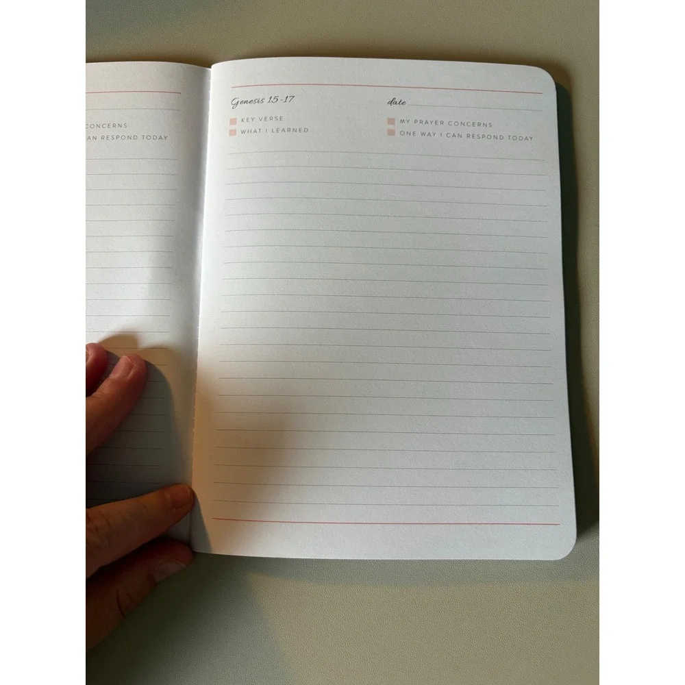 Old Testament Bible Study Journal Genesis - Judges Peach Softcover Notebook